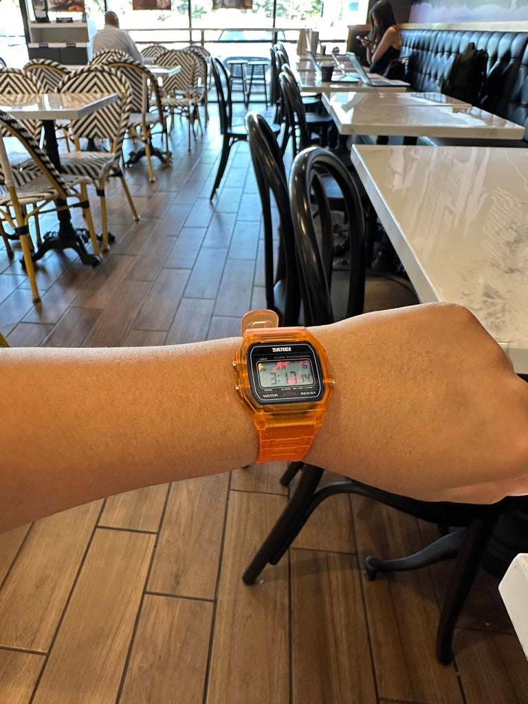 Skmei Tangerine/Orange Shattered / Full Screen Holo Mod