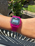 Purple Starburst Skmei Digital Watch - Rainbow Holo Mod