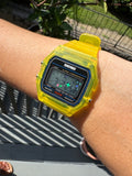 Yellow Starburst Skmei Digital Watch - Rainbow Holo Mod