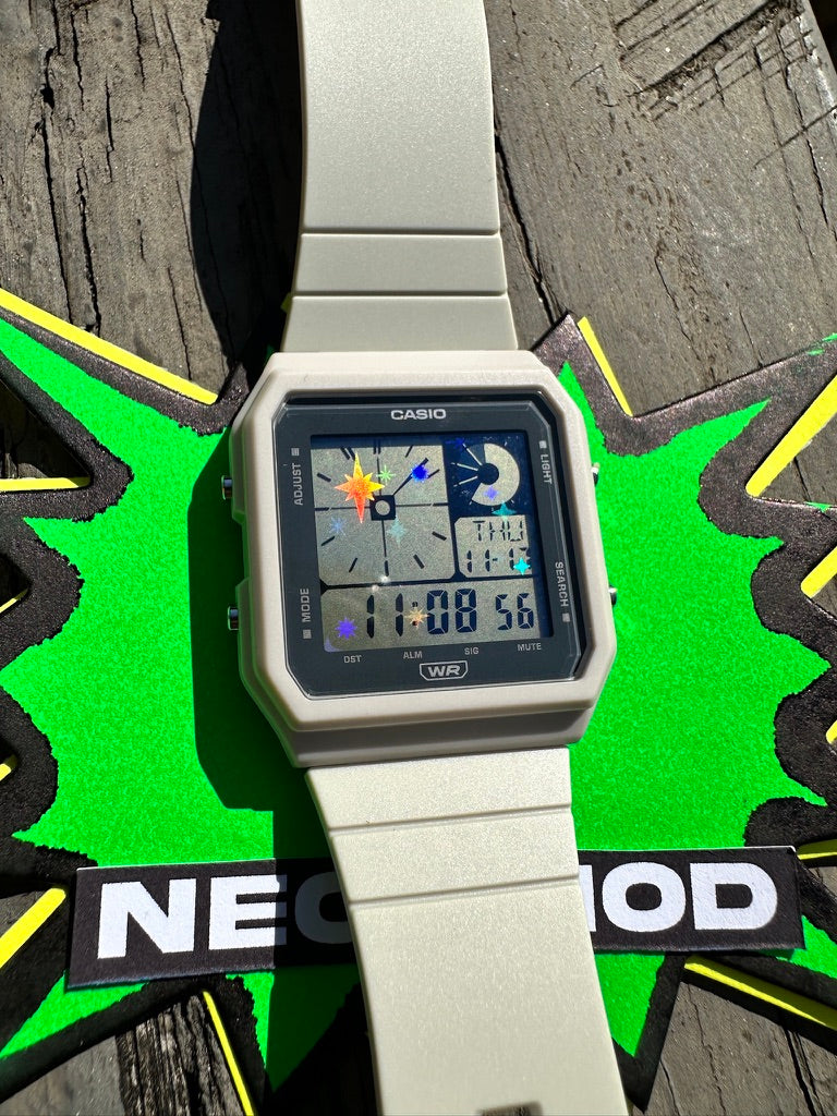 Casio POP Star Burst Holographic Display Mod - Holo Watch