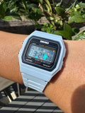 Pastel Dream Blue Starburst Skmei Digital Watch - Rainbow Holo Mod