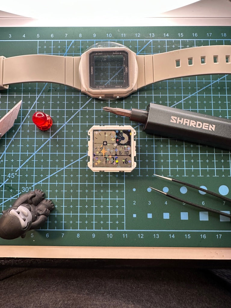 Casio POP Star Burst Holographic Display Mod - Holo Watch