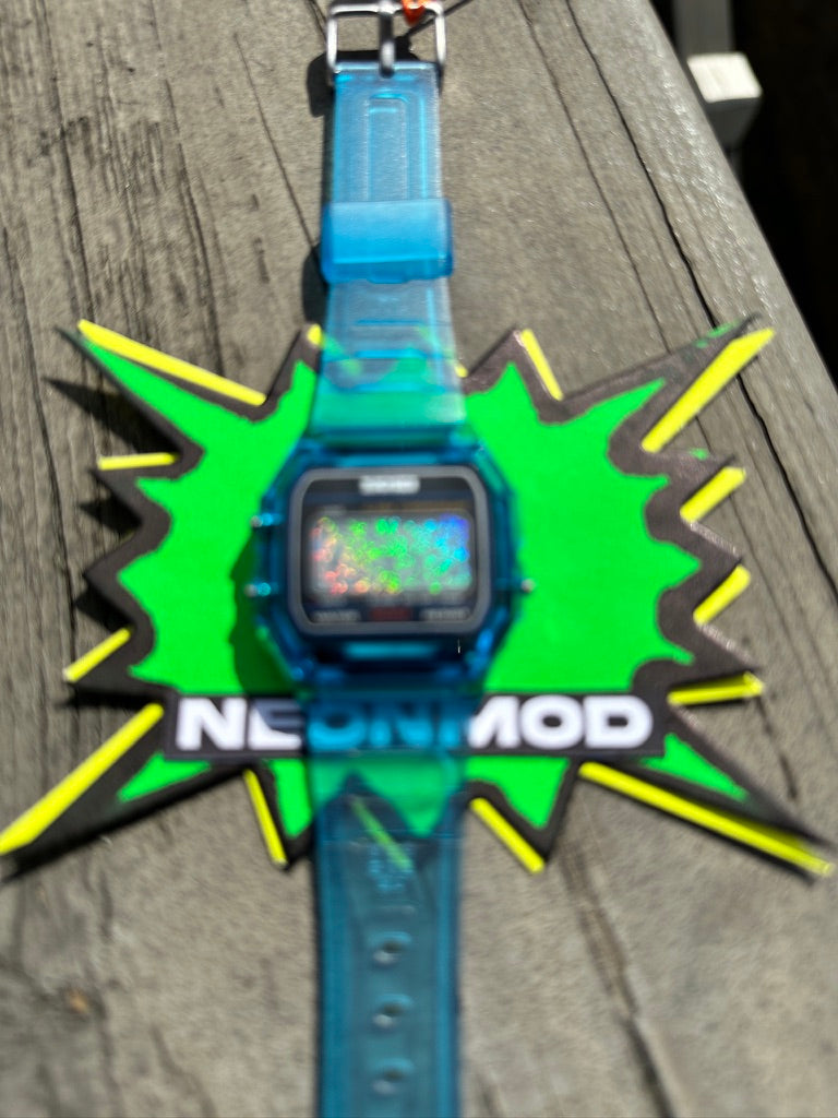 Holographic Digital Watch Star Field - Blue Transparent Jelly Watch - SKMEI Glitter Holo Mod