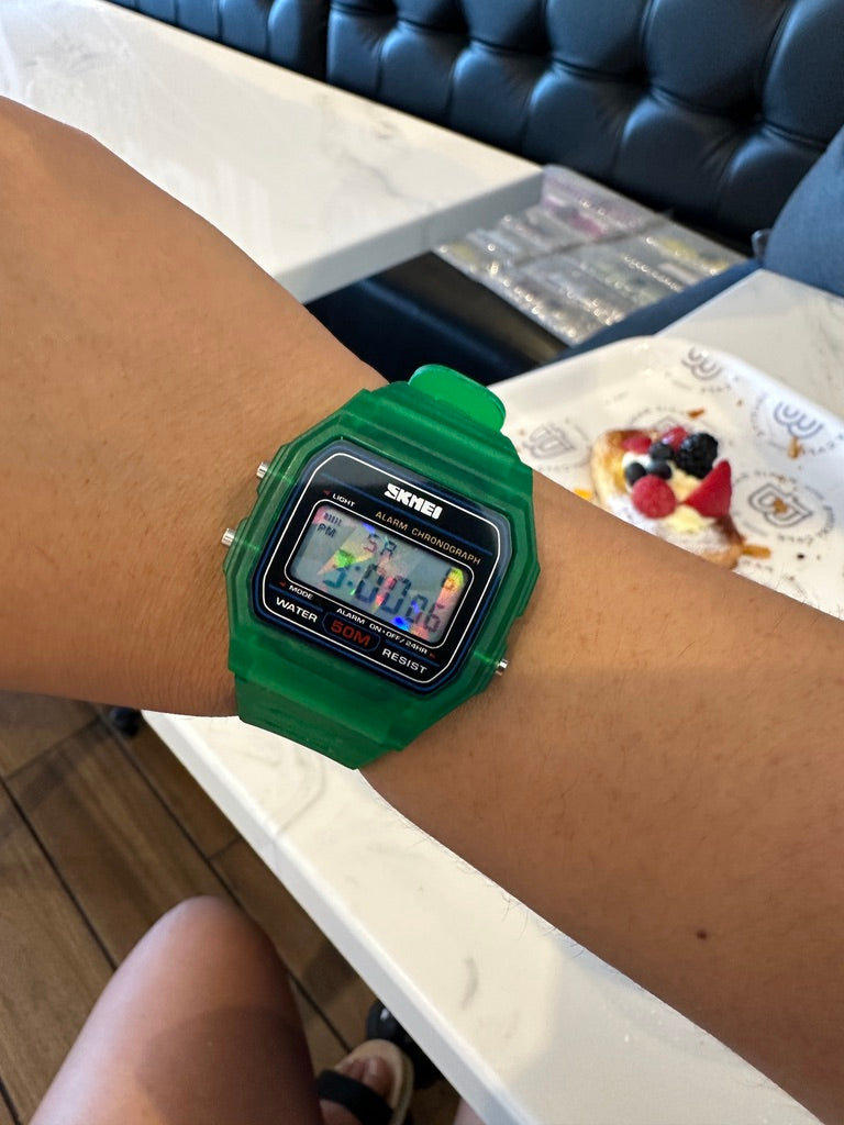 Skmei Frosted Green Shattered / Full Screen Holo Mod